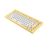 Leeadwaey NT75 Kit de bricolage pour clavier mécanique avec joint d'étanchéité à chaud Jaune 3/5 broches