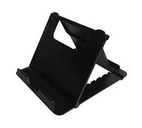 Leeadwaey Phone Storage Rack Thin Sturdy Tablet Desk Stand Multi-Angle Hand Wear-Resistant Plastic Bracket Household Accessories Black