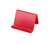 Leeadwaey Plastic Desk Mount Stand Base Cute Cellphone Holder Wear-Resistant Bracket itchen Accessories Decoration for Smartphone Big Red