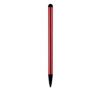 Leeadwaey Stylo capacitif professionnel pratique en alliage d'aluminium résistant à pointe rigide pour écran tactile Bonne flexibilité Rouge