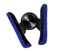 Leeadwaey Support de téléphone de voiture pour intérieur de voiture - Clip Bling pour téléphone portable - Bleu