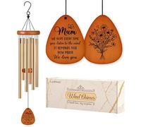 Leebbsin Cadeaux pour maman, Carillon à Vent Éolien, Cadeaux d'anniversaire pour maman de la part de sa fille, fils, Cadeaux de rappel d'amour pour la fête des mères, Thanksgiving, Noël