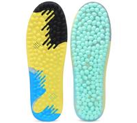 Leebey Semelles Chaussures Confort Homme Femmes Semelles Gel - Respirantes, douces et amortissantes - Douleur au Talon Jaune 39/40