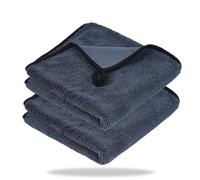 Leebey Total Clean Chiffon Microfibre XXL, Chiffon Micro Fibre Séchage Voiture, Très Absorbants, Non Pelucheux, Cabine de Douche, Maison, Cuisine (40 x 60 cm, 2 unités)