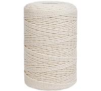 Leecogo Ficelle de boucher en coton blanc non blanchi de 150 m, idéale pour la cuisine, le rôtissage, la pâtisserie, le grill, l'emballage cadeau, les travaux manuels, le jardinage, l'emballage