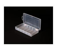 LEEDA Boîte de Rangement à 6 Compartiments Unisexe, Transparent, Taille Unique