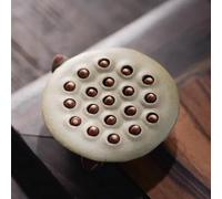 LEEDJUINE Décoration de bureau en forme de lotus avec pulvérisation d'eau Vert Violet 8,3 cm