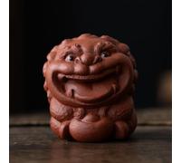 LEEDJUINE Décoration de théière Lion Purple Sands et lingot doré, 7,6 cm, décoration de jeu de thé