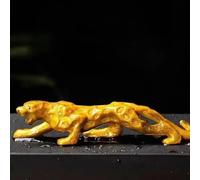 LEEDJUINE Panthera Pardus en résine faite à la main avec changement de couleur, 18 cm, décoration de table à thé, cadeau de cérémonie du thé