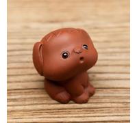 LEEDJUINE Plateau à thé Kung Fu Mini Zodiac Dog Purple Sands, 4,7 cm