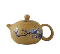 LEEDJUINE Pot Xishi rétro dessiné à la main en argile violette, 200 ml, service à thé Kungfu de style chinois