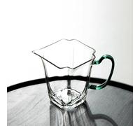 LEEDJUINE Tasse en verre borosilicate équitable, 175 ml, distributeur de thé résistant à la chaleur, service à thé kung fu chinois