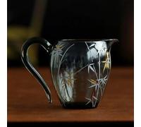 LEEDJUINE Tasse en verre style chinois équitable, 240 ml, distributeur de thé Kungfu