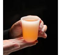 LEEDJUINE Teacups Tasse de dégustation de thé en céramique de type glace en jade non transformée 60 ml