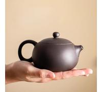 LEEDJUINE Théière rétro en argile violette Xishi, 200 ml, filtre à trou sphérique Kungfu
