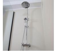 Essebagno Leeds 2 colonne de douche rétro chromé avec mitigeur mécanique