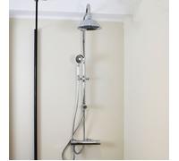 Leeds Colonne de douche Rétro sans mitigeur - Chrome - Essebagno