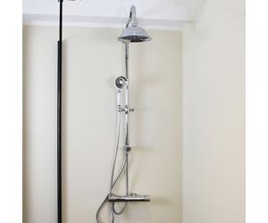 Leeds Colonne de douche Rétro sans mitigeur - Chrome - Essebagno