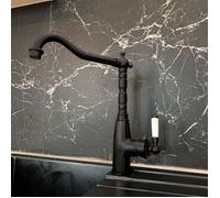 Leeds Mitigeur de cuisine rétro - Noir - Essebagno