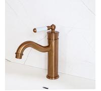 Essebagno Leeds mitigeur lavabo bas rétro cuivre brossé