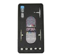 LEEFAI Op3ra V3-Floral Jeu complet de touches professionnelles 34 x 96 mm Planche en bois d'érable Impression UV Graphique 4.0 Finger Skateboard Trucks et 5 roues en uréthane