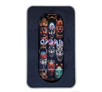 LEEFAI Pro Fingerboard Deck Op3ra V2 en bois d'érable fait à la main 5 couches Impression UV Graphique 34 x 96 mm (Culture)