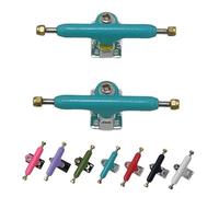 LEEFAI Trucks Pro Fingerboard Trucks 34 mm G3 avec crochet de couleur - Mini skateboard professionnel inversé - Bague pivotante plus dure (bleu)