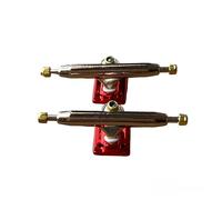LEEFAI Trucks Pro Touche 32/34/36 mm 4.0 Kingpin standard avec plaque de base matérielle Couleur et taille (32 mm, rouge)