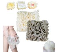 Leeffa - Loofah Washcloth, Washcloth Loofah Combo, The Leeffa Soft Loofah and Washcloth, 2-in-1 Shower Washcloth Loofah, Shower Loofah with Drawstring, Shower Sponge for Body (2pcs-e)