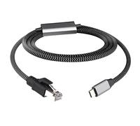 Leehitech 3M Câble Adaptateur Ethernet USB-C vers RJ45,Débit de 1 Gbps,Rallonge Réseau Gigabit Pour une Connexion Stable,Compatible Thunderbolt 3/4,Adapté Aux IPad,Smartphones et MacBook Pro