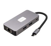 Leehitech Hub USB C, Adaptateur 7 en 1 USB C vers HDTV, 2*USB 3.2, PD 100W, SD, TF, Hub Multiport RJ45 pour Chromebook M3, MacBook Air 2018/2019/2020, Galaxy S21/21 +