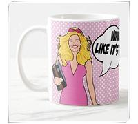 LeeHoomKok - Legally Blonde, Elle Woods, Harvard Law -What, Like It's Hard?, Cadeau d'avocat, cadeau d'examen de bar, cadeau Harvard, tasse à café inspirée, tasse à café fantaisie en céramique de 325