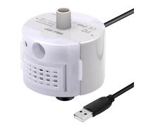 LEEINTO Pompe à Interface USB pour fontaines à Boire pour Animaux de Compagnie, Aquariums, Moteur Sma-800, Pompe Super silencieuse avec lumière LED