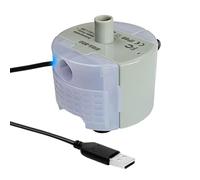 LEEINTO Pompe à Interface USB pour fontaines à boire pour animaux de compagnie, Aquariums, moteur Sma-800, pompe Super silencieuse avec lumière Led