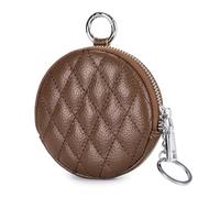 LEEINTO Porte-Monnaie Rond élégant, Pochette pour écouteurs, Petit Sac à Main avec Fermeture éclair