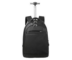 LEEINTO Sac à Dos Roulant résistant aux éclaboussures, Sac à Dos pour Ordinateur Portable, Bagage à Main, Sac d'affaires avec roulettes, Sac à Dos pour Ordinateur de Travail de Nuit