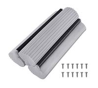 Leekerry Lot de 3 têtes de balai éponge PVA super absorbantes pour nettoyage des sols en bois dur, stratifié, bois, vinyle, cuisine, salle de bain, gris