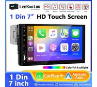 LeeKooLuu 1 Din 7 "HD universel voiture lecteur MP5 Bluetooth FM Radio sans fil Carplay Android Auto lecteur multimédia USB/SD/AUX-IN Car Radio Only
