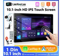 LeeKooLuu-Autoradio 1 Din, Écran IPS 10.1, Lecteur MP5, Bluetooth, FM, Sans Fil, CarPlay, Android, Lecture Vidéo en Ligne With rear camera