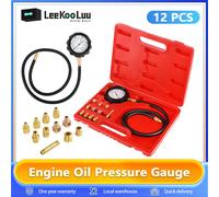 Leekooluu-Jauge de pression d'huile moteur, kit d'outils de test de diagnostic de transmission, compteur de pression de boîte de vitesses automatique, scanner, 12 pièces, 500psi