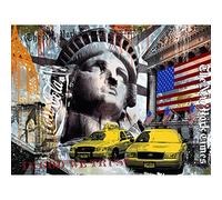 LEELIYA Kit de bricolage DIY Diamond Painting New York City 45x60 cm Modern, Pour Adults, Toutes saisons, Toile, Pierre, Résine, Fantaisie, Diamond Painting Kit, Non pliable