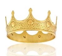 LEEMASING Couronne classique King Prince Queen pour fête d'anniversaire, fête prénatale, mariage, fiançailles (grand)