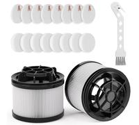 Leemone Filtre d'aspirateur de rechange compatible avec aspirateur sans fil Levoit LVAC-200, 8 filtres pré-moteur, 2 filtres post-moteur et 1 brosse multifonction