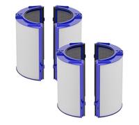 Leemone Filtre de rechange 360° Combi 2 en 1 HEPA + charbon | Compatible avec Dyson TP06 HP06 PH02 PH01 PH03 PH04 HP09 TP09 HP07 TP07 TP10 HP10, H13 Grade True HEPA