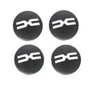 Leenax Enterprises 4 Pièces Auto ABS Cache moyeux, pour Dacia (56MM) Capuchons Centre Roue Anti-poussière Étanches Antirouille Décoration Accessoires