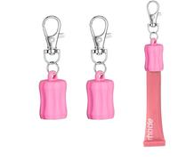 Leeneen Lot de 2 porte-clés pour gloss à lèvres Summer Friday, porte-baume à lèvres, étui portable pour femmes et mamans, rose, M