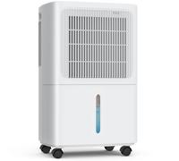 LEENON 12L/24h Deshumidificateur d Air Ultra-Silencieux, Modes Intelligent/Continu/Nuit, Double Système de Drainage, Arrêt/Redémarrage Automatique, Minuterie 24H, 30m² pour Chambre, Cav