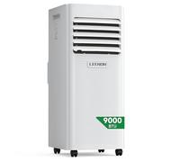 LEENON 9000 BTU Climatiseur Mobile 3 en 1 Climatisation Portable 2.6KW, Déshumidificateur & Ventilateur avec Télécommande, Minuterie 24H, Mode Nuit, Kit Fenêtre Inclus, Mobile Clim pour Maison Bureau
