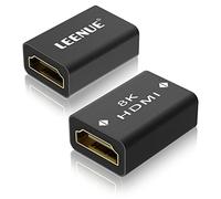 LEENUE Coupleur HDMI 8K, Prolongateur HDMI 2.1 Femelle à Femelle, Adaptateur Compatible 8K@60Hz, 4K@120Hz UHD HDR eARC 3D Dolby, pour PC Portable, HDTV, PC, Moniteur, Roku TV, Lot de 2 Pièces