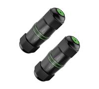 LEENUE Coupleur RJ45 étanche Cat6, Raccord Rj45 IP68 étanche Femelle Femelle, plaqué Or et blindé Prolongateur Rj45 Extérieur pour câbles réseau CAT6/CAT5E/CAT5 PoE,1Gbps/250MHz, Lot de 2